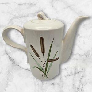 MCM Vintage Homer Laughlin China Cattail Coffee Pot Debutante September's Song